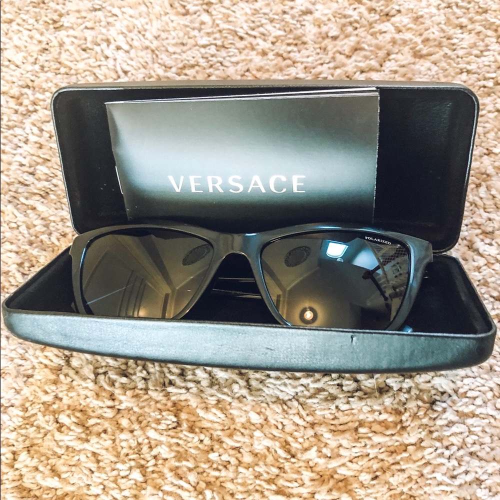 Versace women’s polarized sunglasses